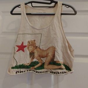 Hustler California Bear Crop Top